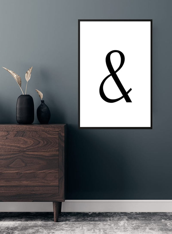 A big ampersand logogram poster