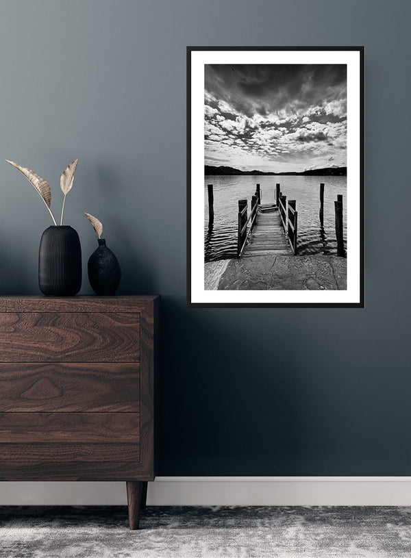 Badebro ved sø 2 poster