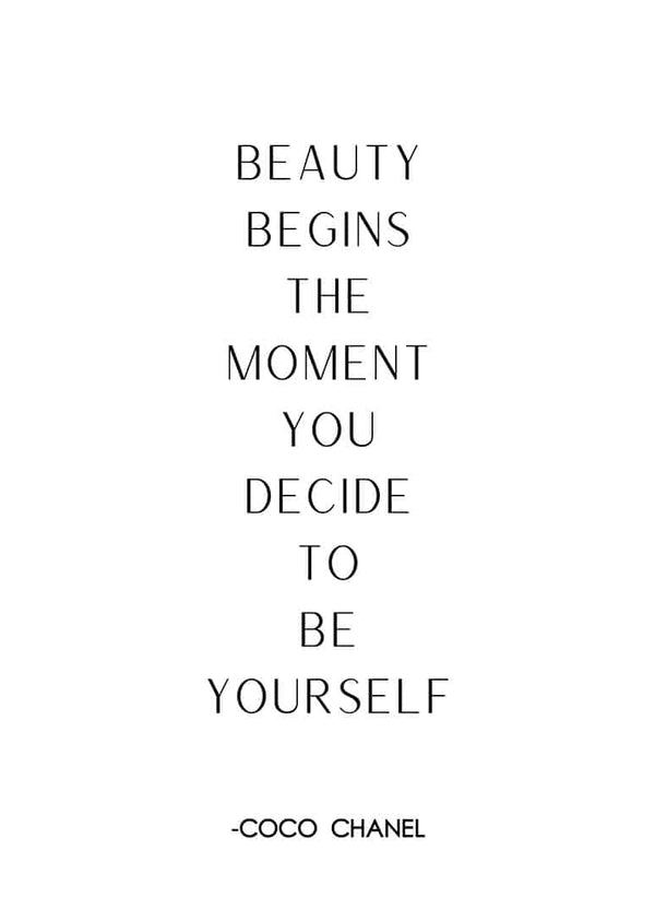 Beauty begins when poster