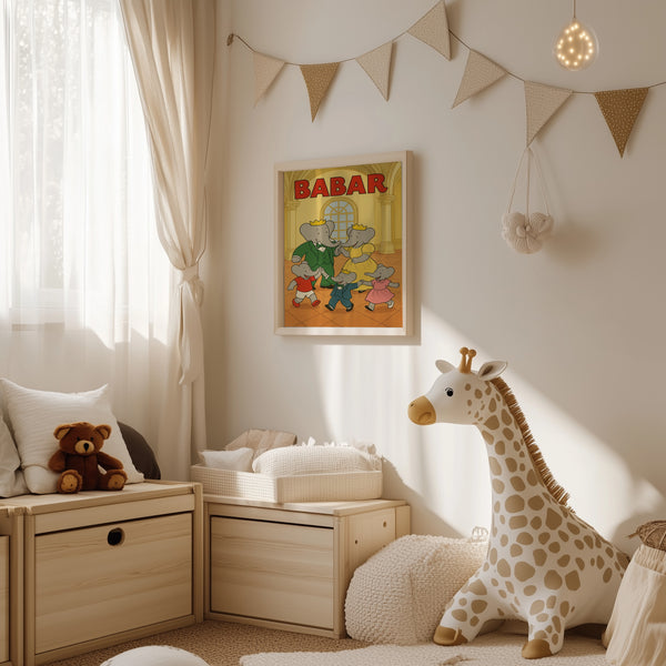 Babar Dancing with Family