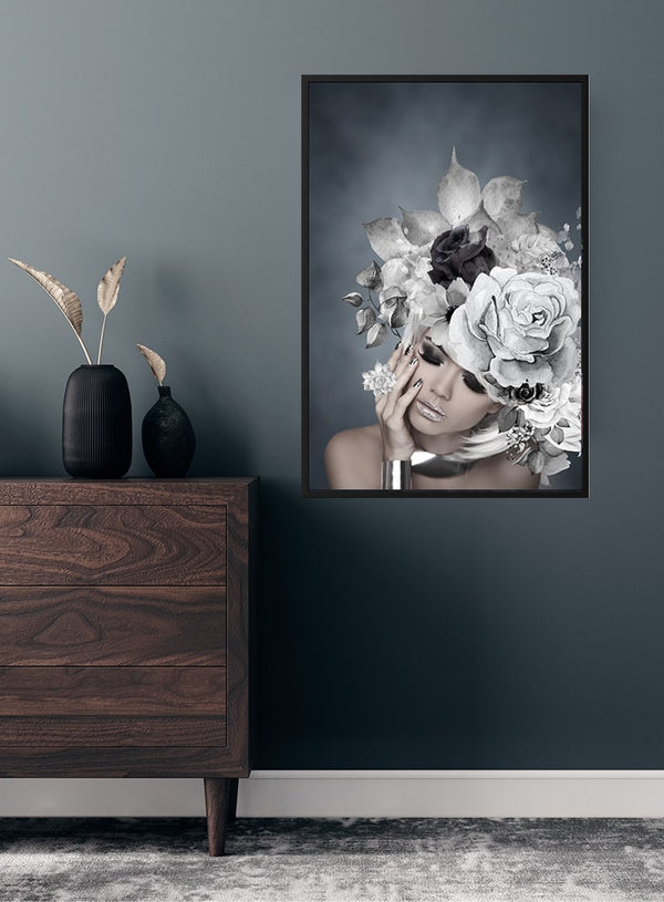 Silver flowers 2 poster