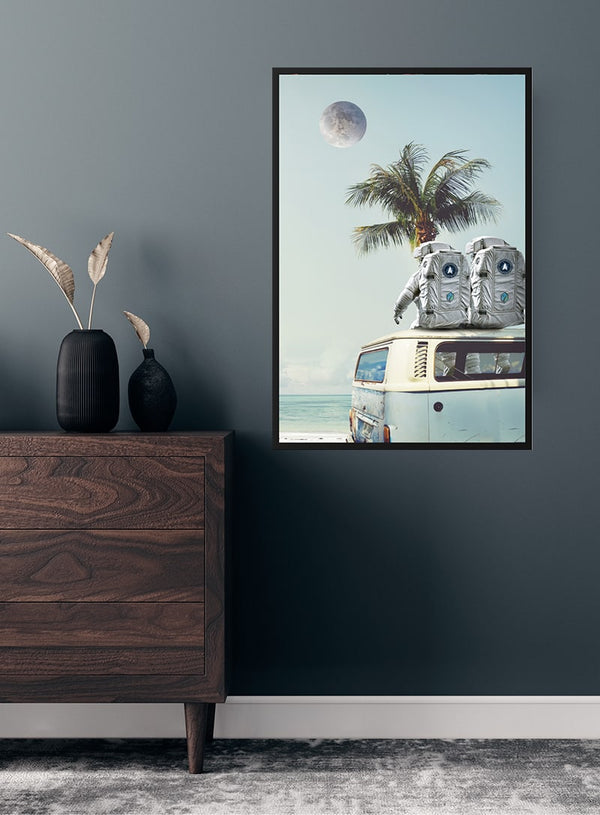 Astronauts taking a break 2 poster