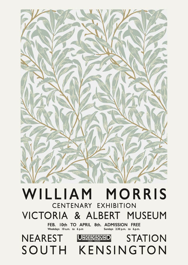 William Morris exhibition poster