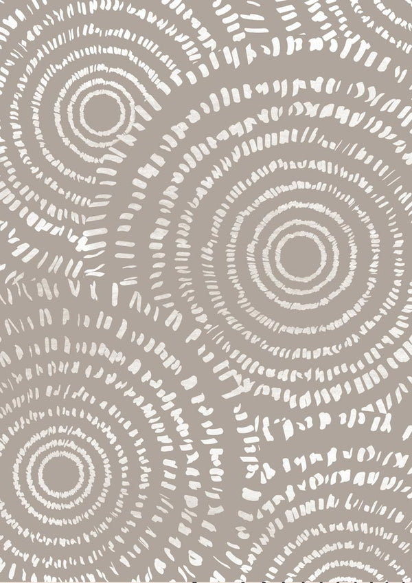 Brune cirkler på kunst poster til stuen