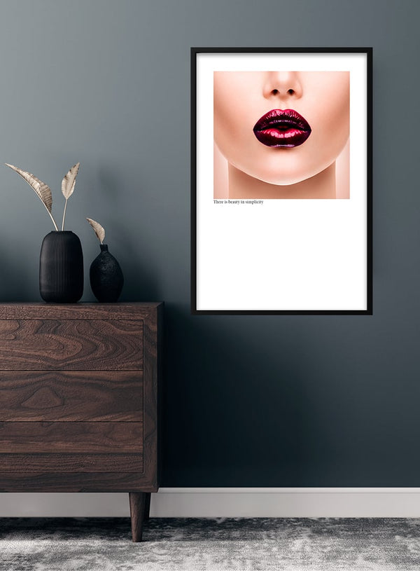 Beauty in simplicity fashion poster