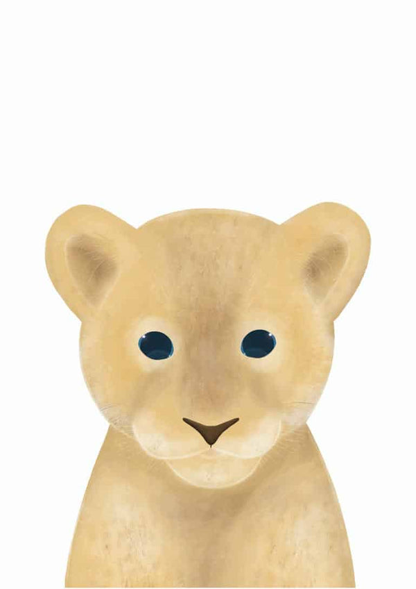 Sød løve poster til børn