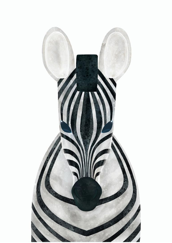 Sød zebra poster til børn