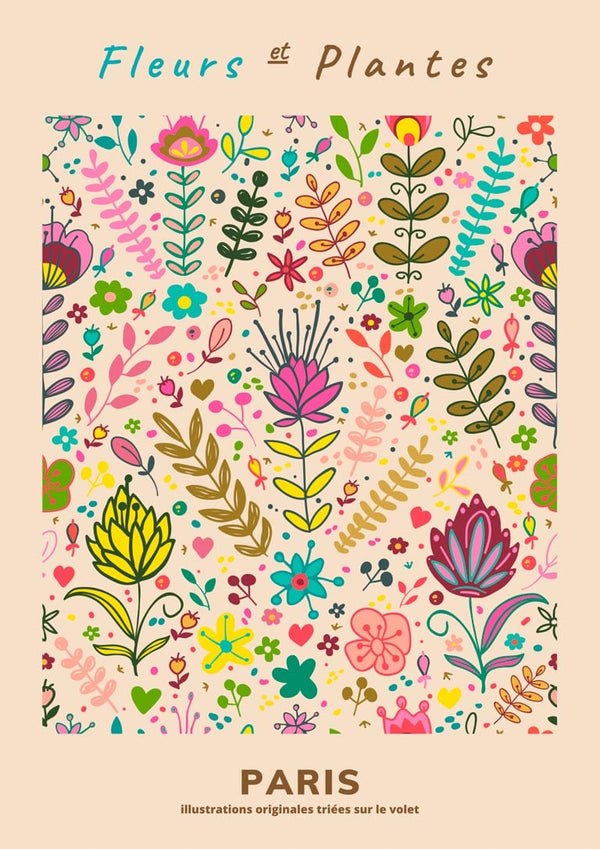 Fleurs et Plantes Paris #4 KUNSTPLAKAT
