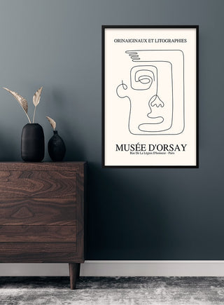 Picasso Inspired face impression poster