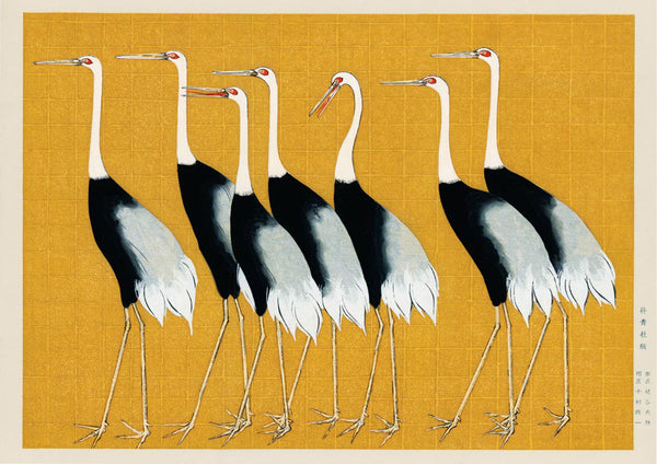 Japanese Cranes poster