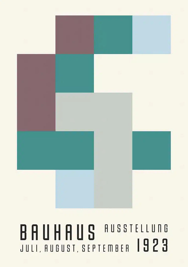 Plakat der Bauhaus-Ausstellung 1923