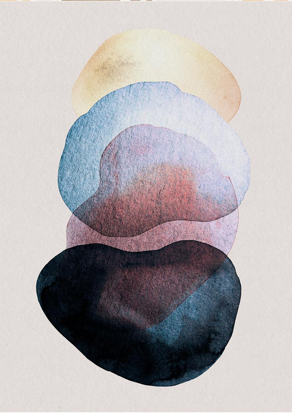 Watercolor Shapes poster