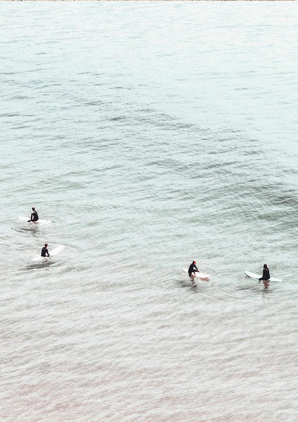 Poster Surfer im Wasser