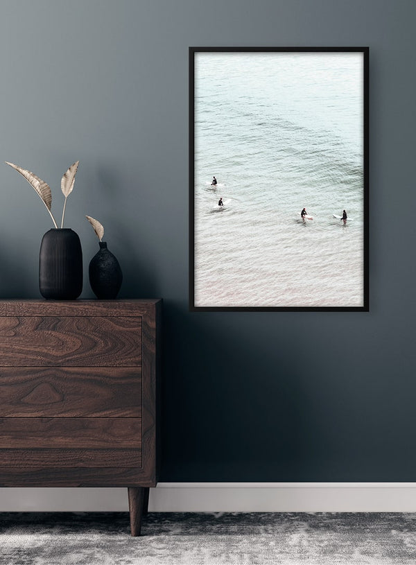 Poster Surfer im Wasser
