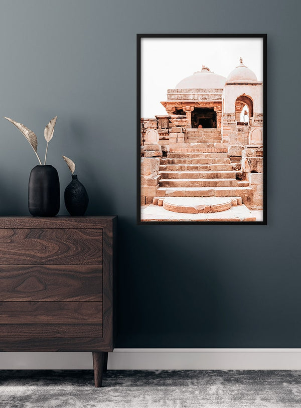 Poster Alte indische Stadt