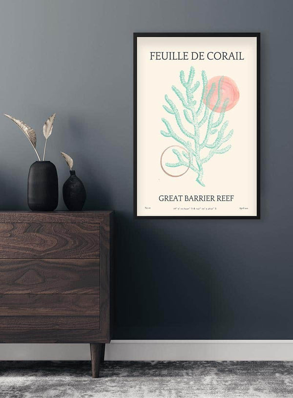 Feuille De Corail Nr. 02 Poster zum Stuen