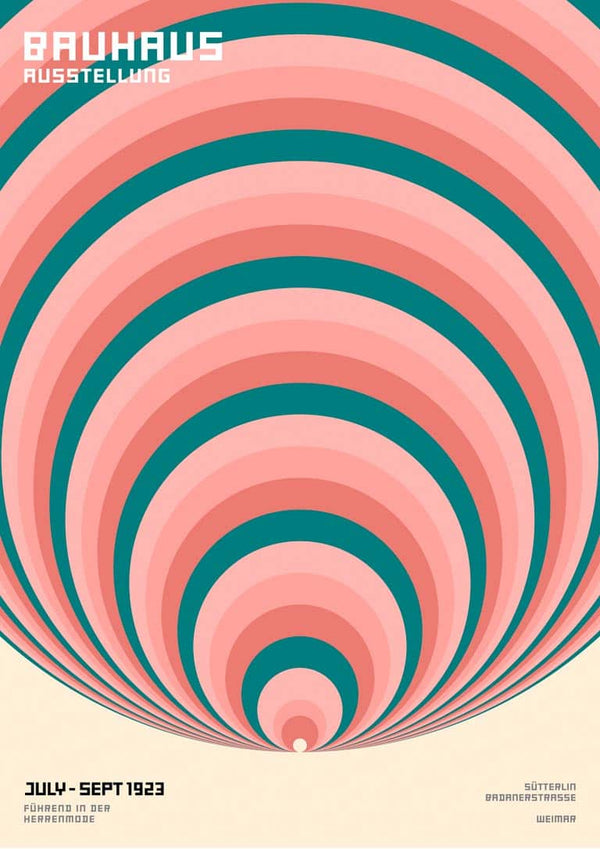 Bauhaus Big Circles Poster