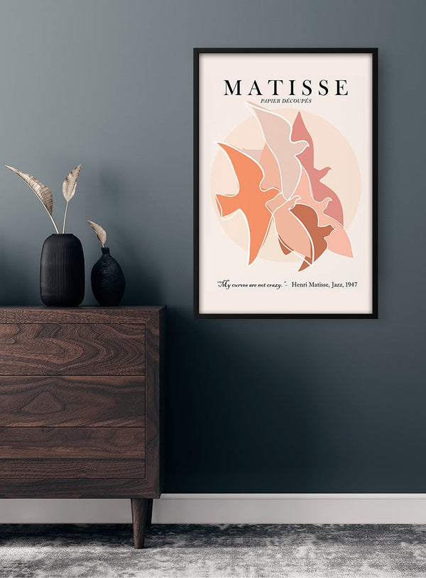 Matisse Inspired Birds II Poster