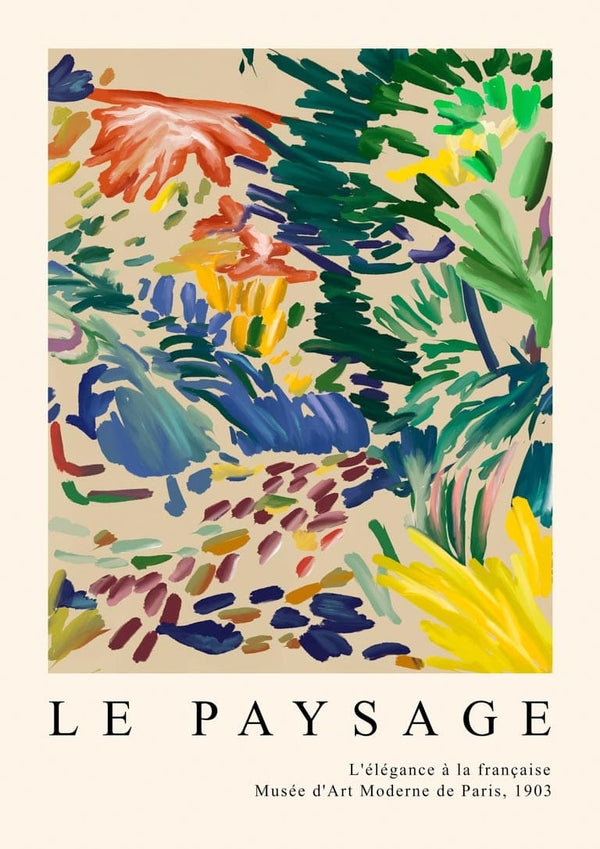 Matisse Inspired Landscape in France Poster