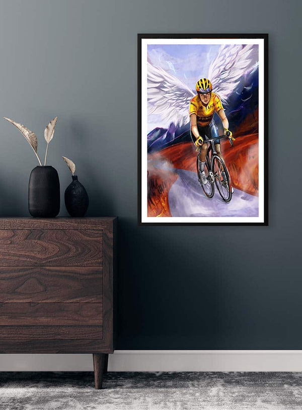 Jonas Vingegaard von Danii Steinfeldt Poster