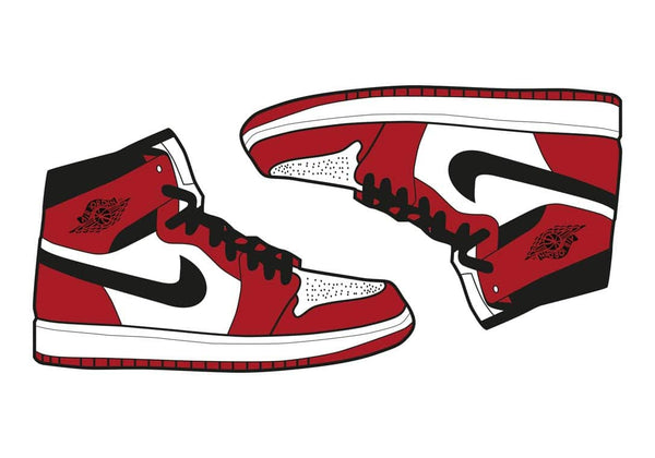 Rotes Air Jordan Poster