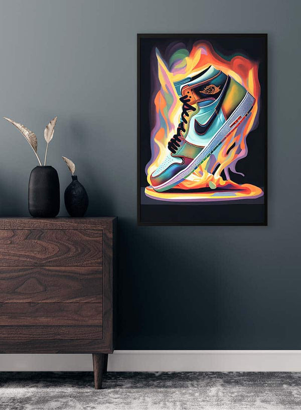 On Fire Jordan Poster - Danii Steinfeldt