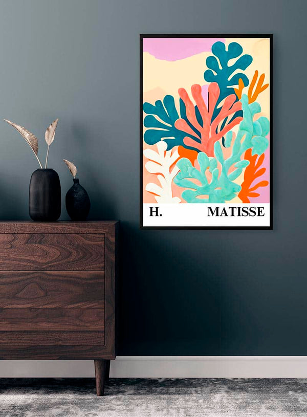 Matisse Inspired Reef Corals Poster