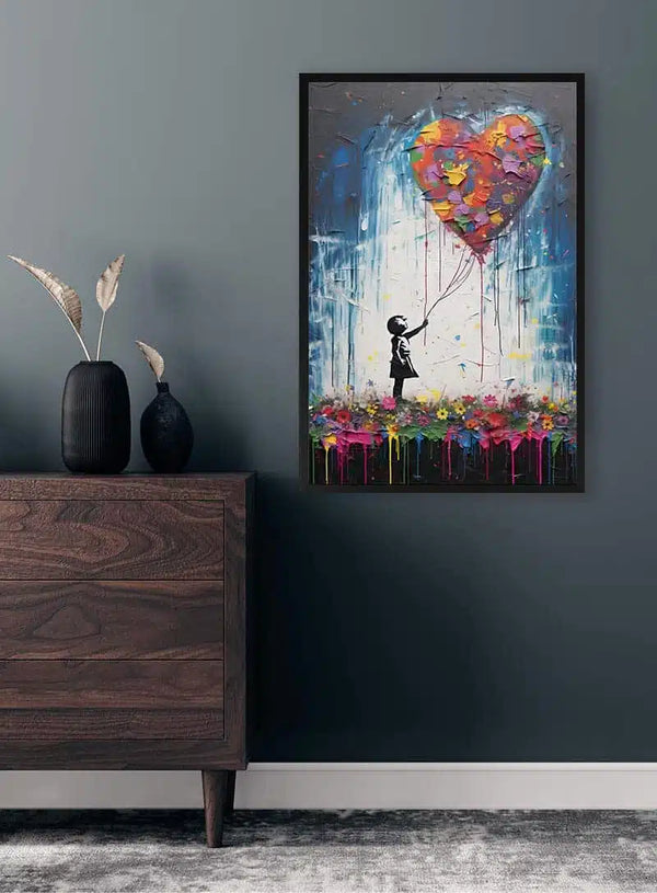 Girl With Balloon - Banksy Inspired