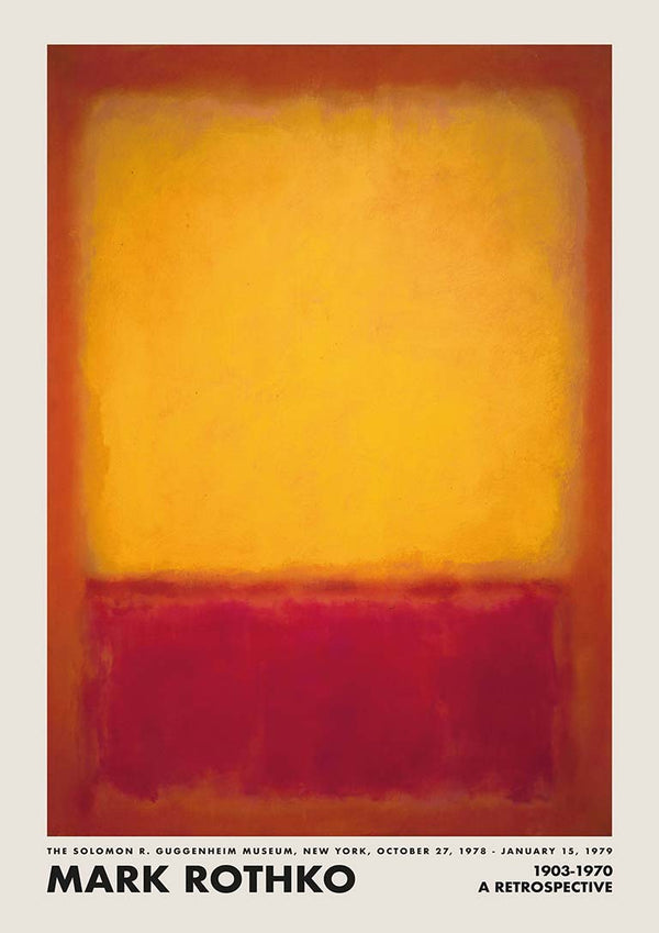 Rothko Yellow on Red