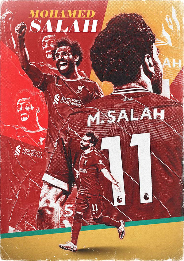 Mohamed Salah Football Poster