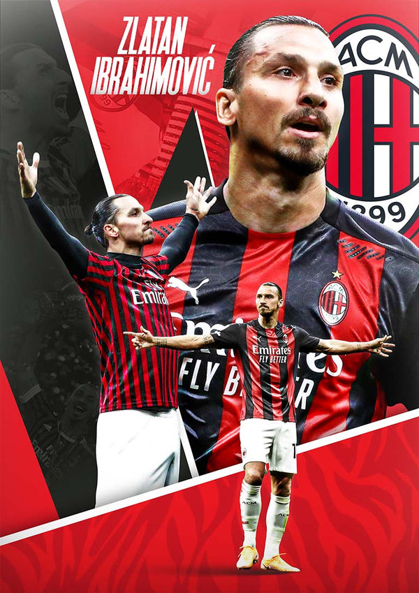 Zlatan Ibrahimović Football Poster