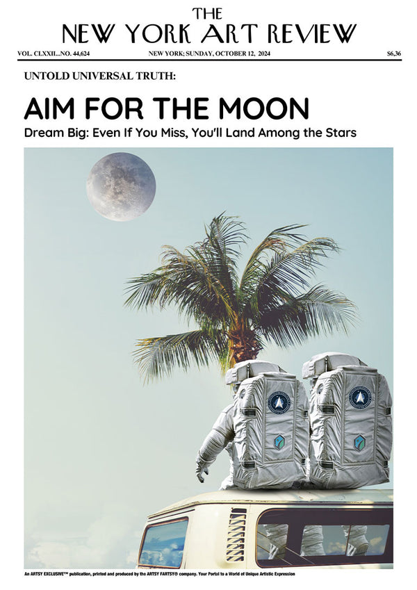The Moon - Art Review Poster