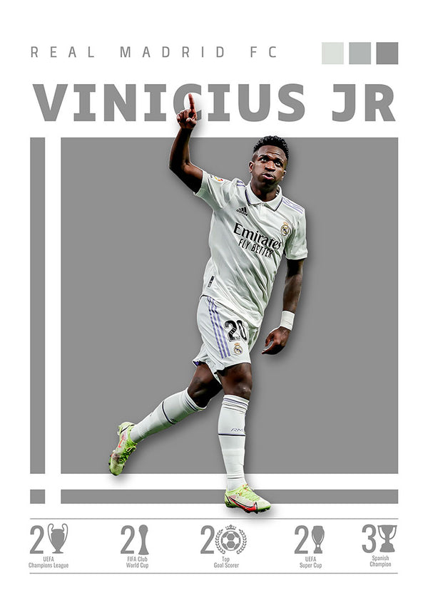 Vinicius Jr. - Real Madrid Football Poster