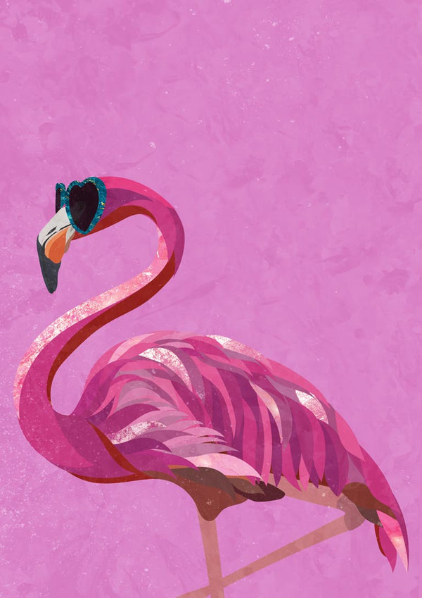 Magenta Metallic Flamingo - Sarah Manovski