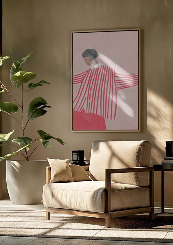 The Woman With the Red Stripes- Bea Muller