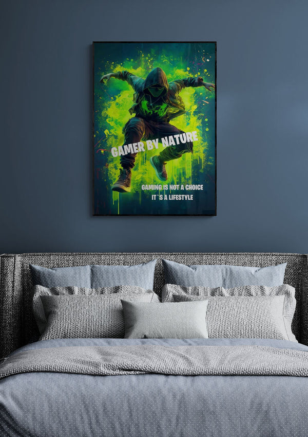 Grøn Gamer by Nature Plakat