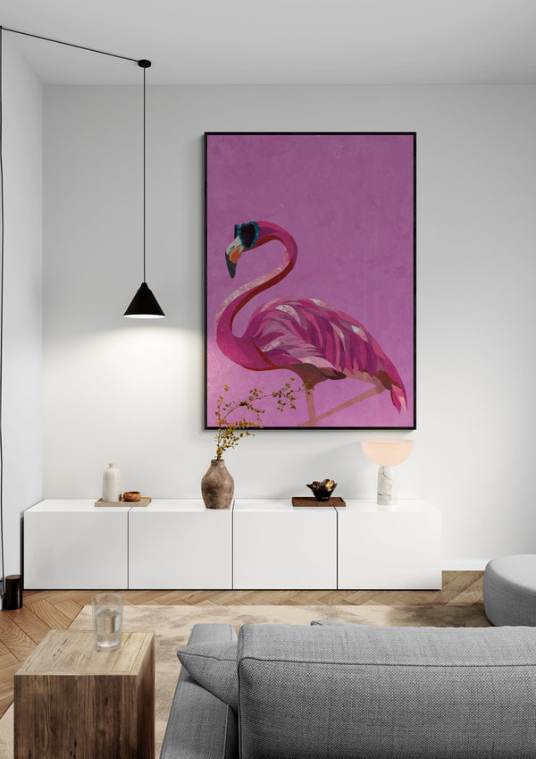 Magenta Metallic Flamingo - Sarah Manovski