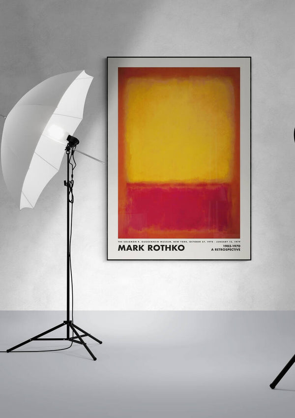 Rothko Yellow on Red