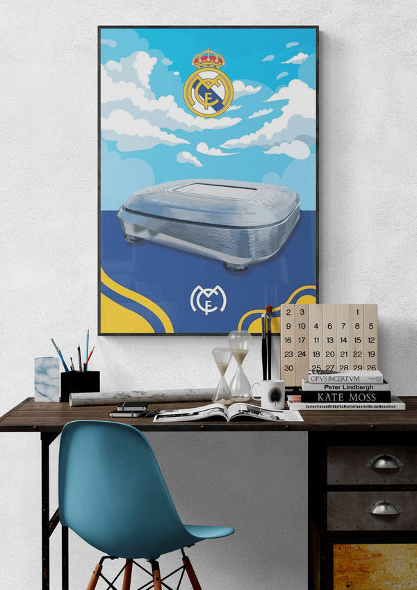 Santiago Bernabeu Real Madrid Football Poster