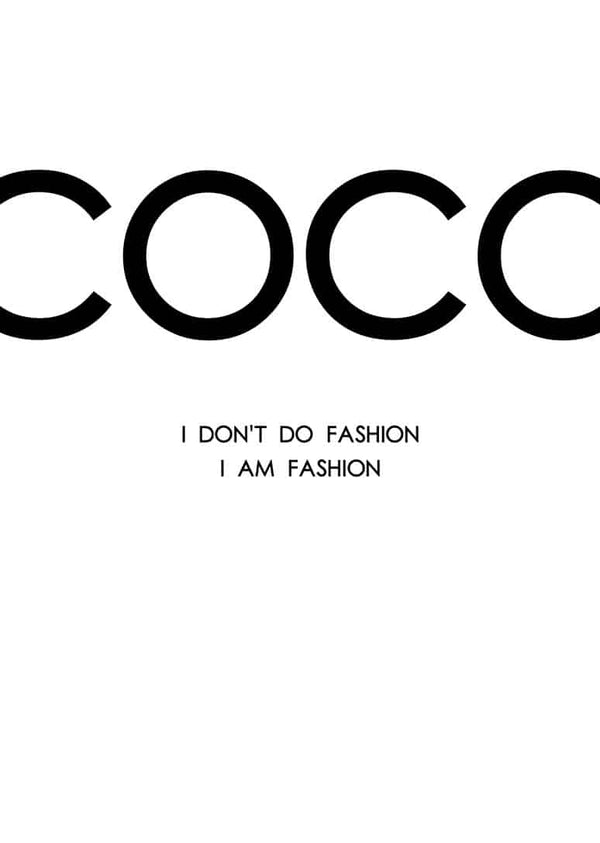 Klassisk Coco Chanel poster