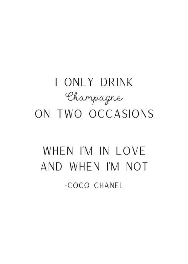 Ich trinke Champagner Poster