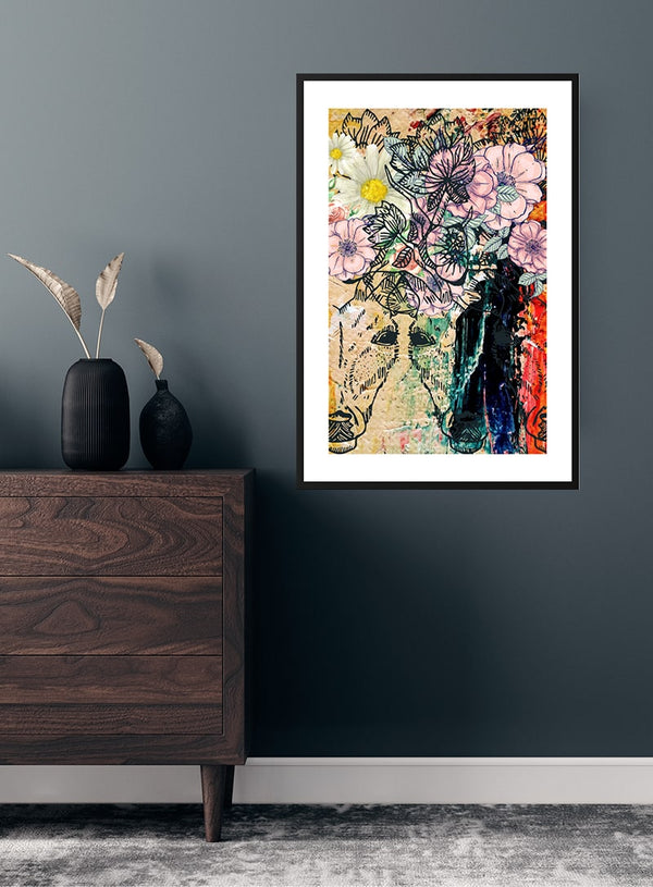 Flowers and colors poster