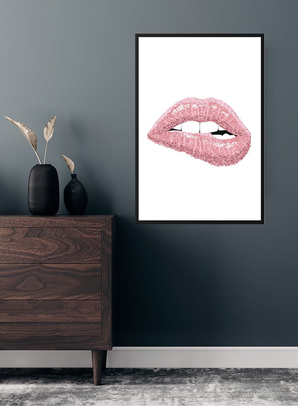 Shiny lipstick poster