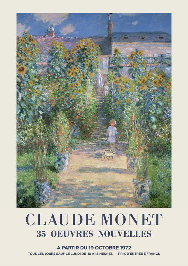Claude Monet kunstenerens have poster