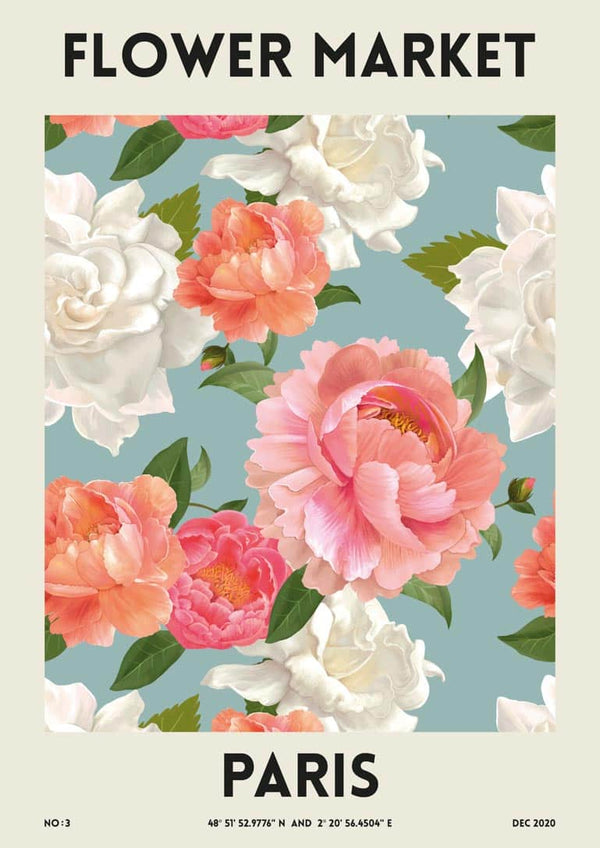 Flower Market- Paris poster