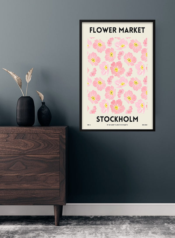 Flower Market - Stockholm poster