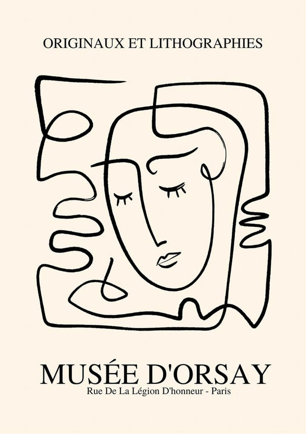 Picasso Inspired face imaginaires poster