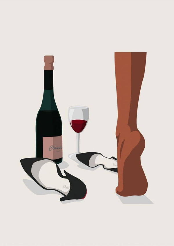 Wine and Design Retro poster