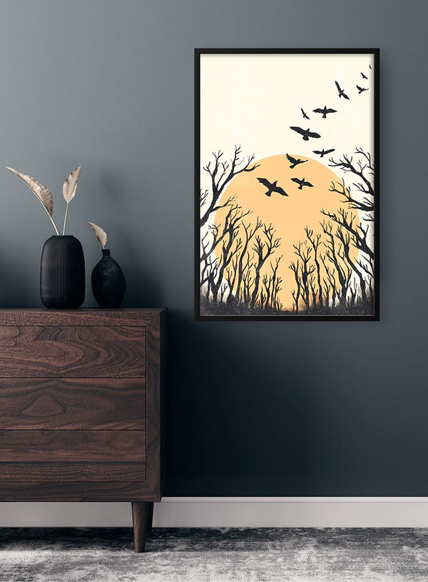 Birds Flying Poster