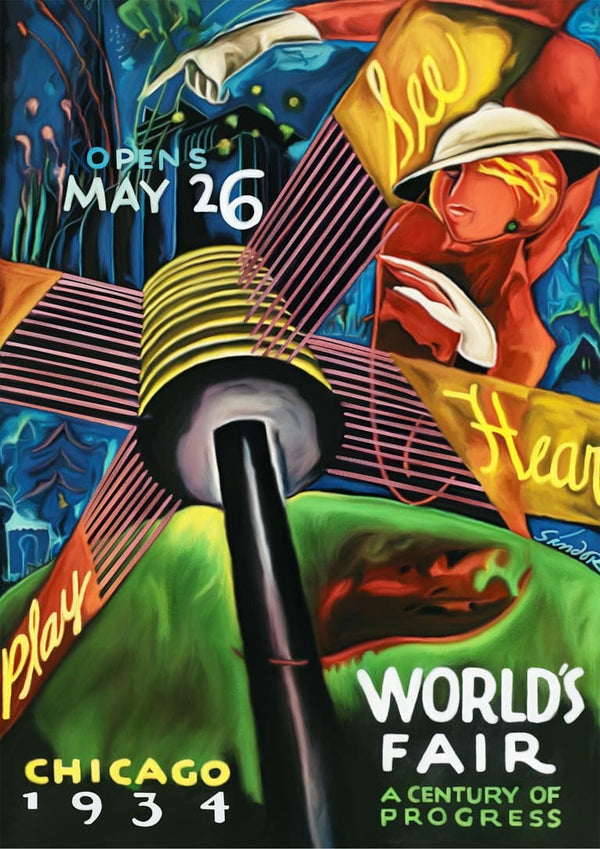 Worlds Fair Vintage Poster